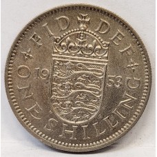 GREAT BRITAIN UK 1953 . ONE 1 SHILLING